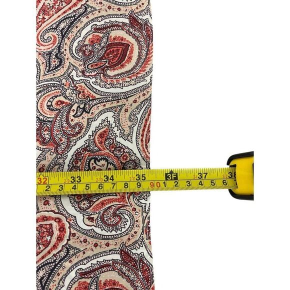 Massimo Dutti Mini Tank Silk Dress EU 36 US 4 Red Paisley V-neck 6603/843 NWT - Picture 16 of 16